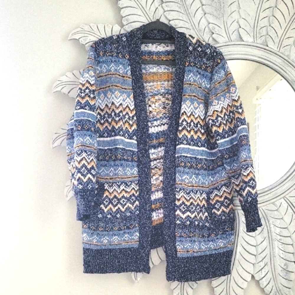 L.L.Bean Cotton Knit Cardigan Size Medium